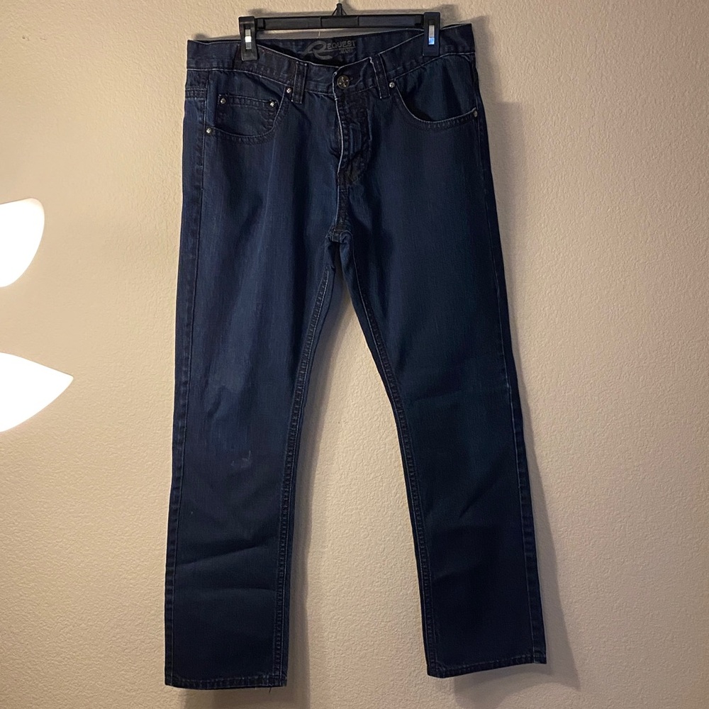 36x34 Classic Indigo Straight-Leg Jeans